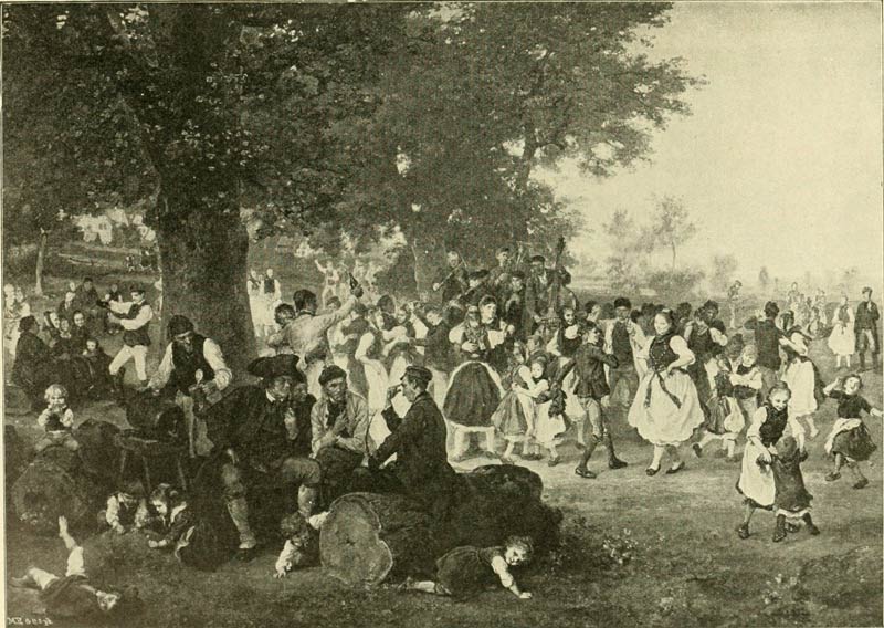 Ländliches Fest um 1850 - Knaus