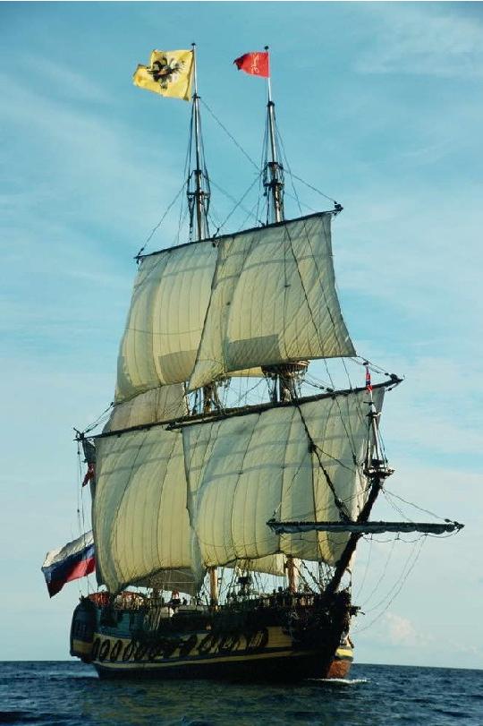 Shtandart, Flaggschiff Peter des Großen