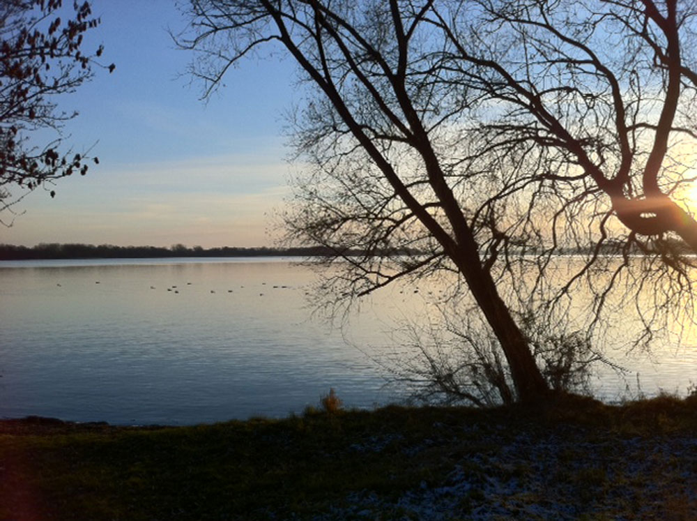 Herbstlich Abendstimmung am Schweriner See