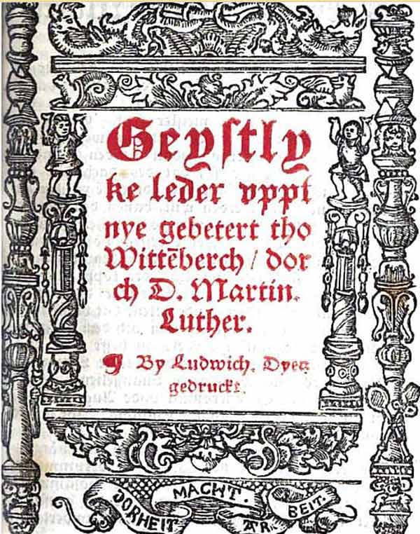 Joachim Slüters Gesangbuch aus dem Jahre 1531