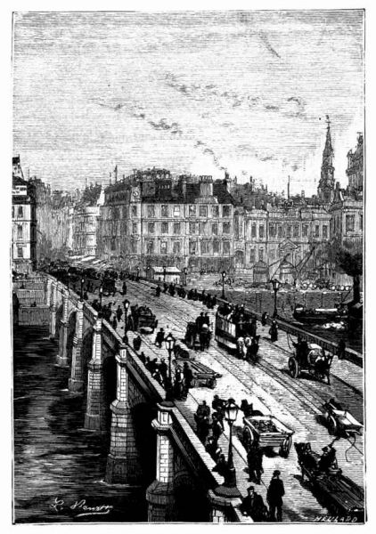 003c Die Broomielaw-Brücke in Glasgow. 