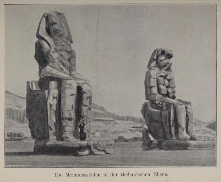 008 Die Memnonssäulen in der thebanischen Ebene