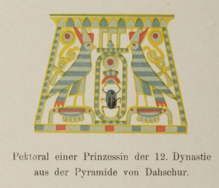 010 Pektoral einer Prinzessin der 12. Dynastie aus der Pyramide von Dahschur