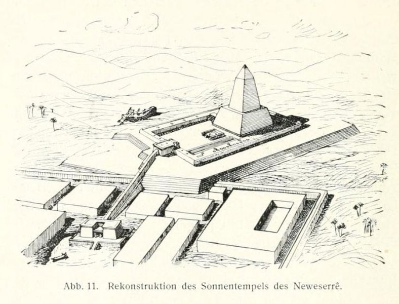 Abb. 11. Rekonstruktion des Sonnentempels des Neweserrê