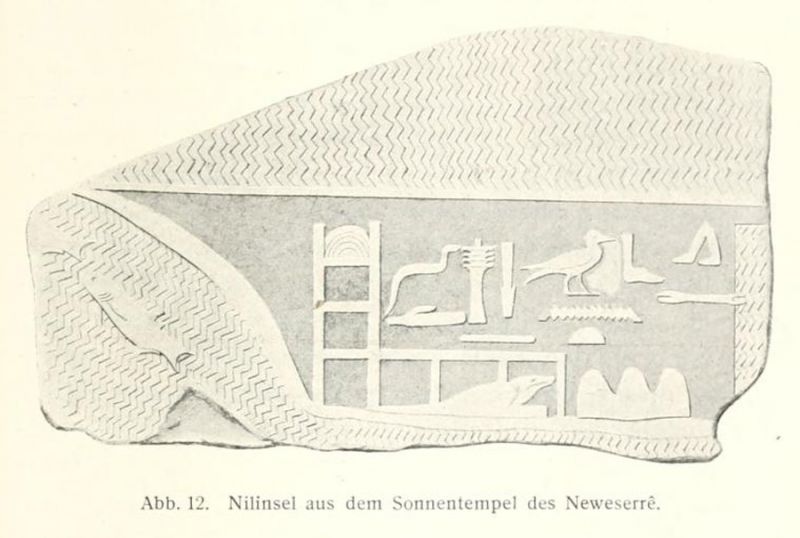 Abb. 12 Nilinsel, auf der die Kapelle eines Krokodilgottes liegt