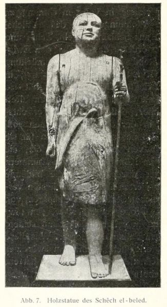 Abb. 7. Holzstatue des Schêch el-beled