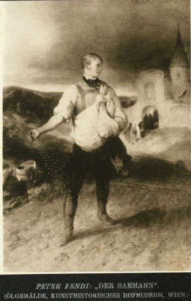 Peter Fendi, „Der Säemann“ (Heliogravüre) Titelbild 