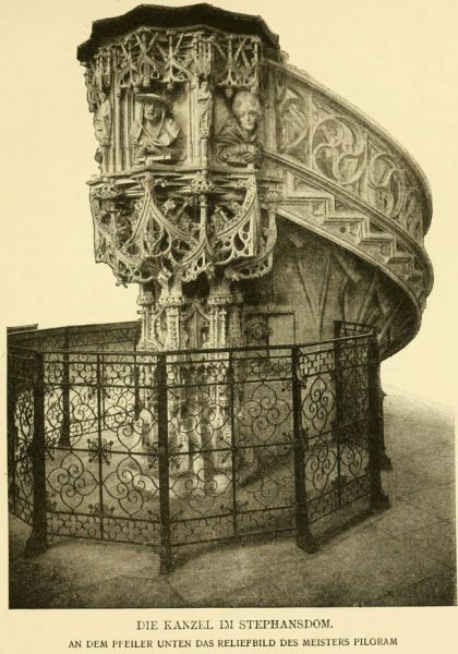 Kanzel im Stefansdom (photogr. Aufnahme)