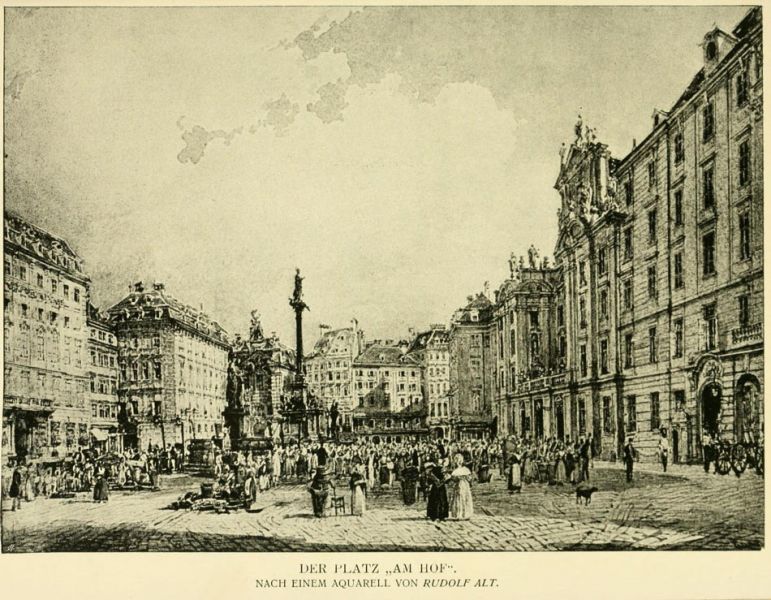 Der Platz „Am Hof“ (nach R. v. Alt) 