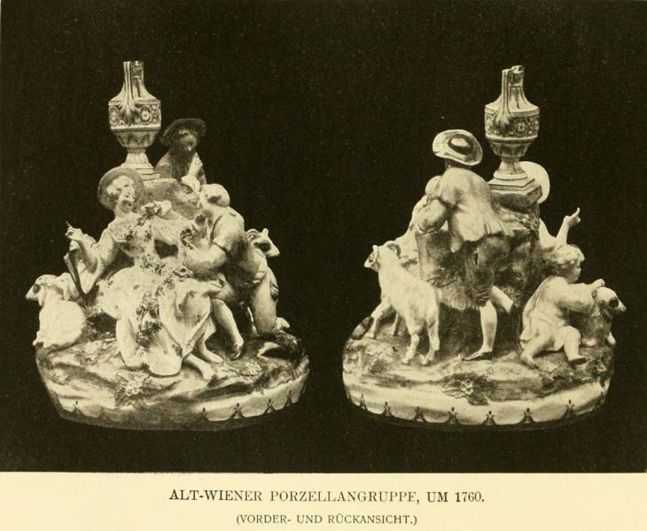 Alt -Wiener Porzellangruppe, um 1760