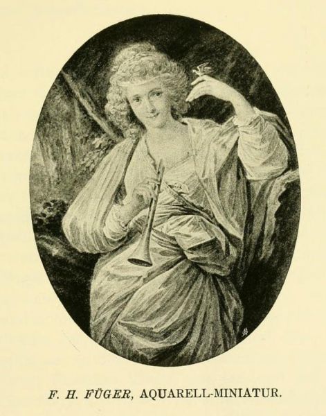 H. F. Füger, Aquarell-Miniatur 