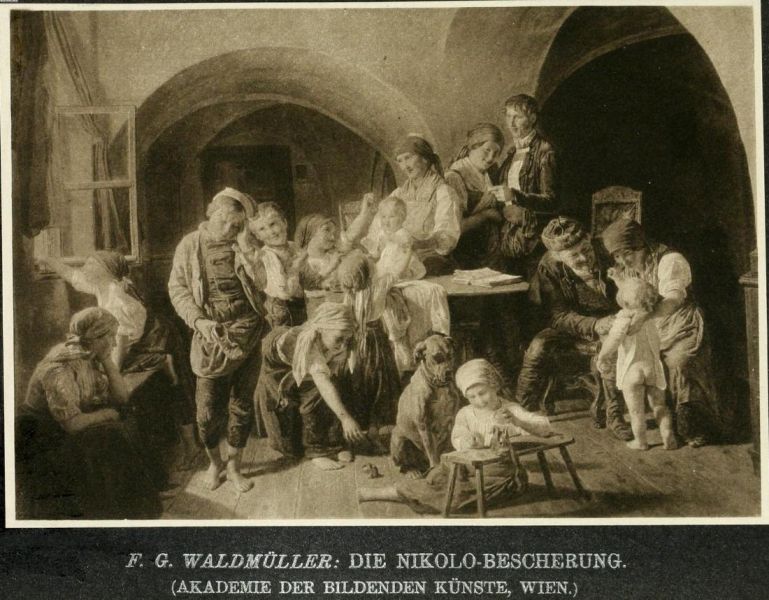 F. G. Waldmüller, Der Nikolo (Heliogravüre)