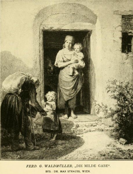 F. G. Waldmüller, Die milde Gabe