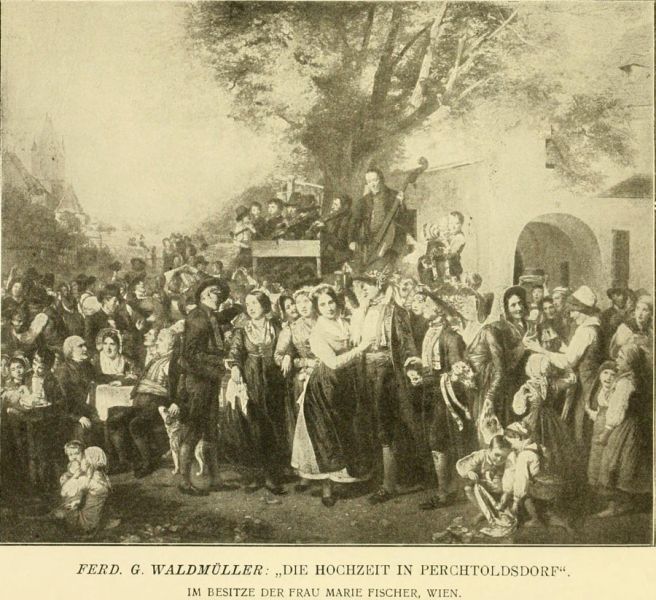 F. G. Waldmüller, Die Hochzeit in Perchtoldsdorf