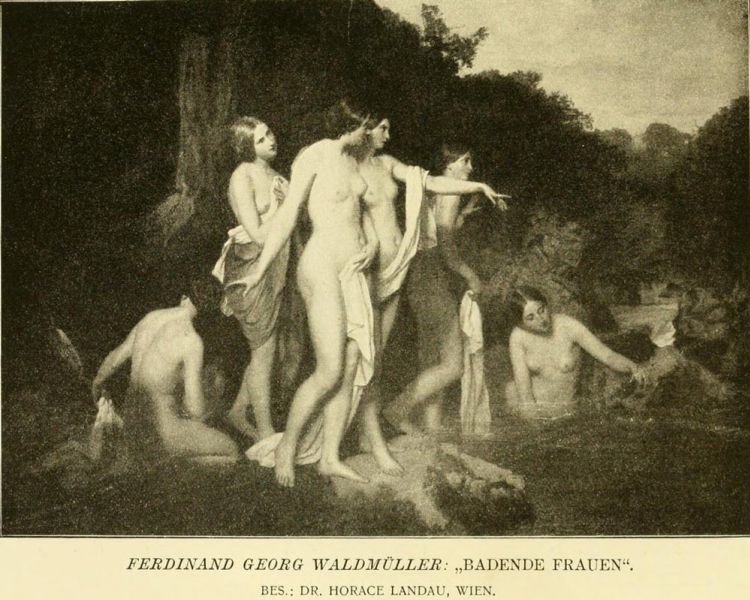 F. G. Waldmüller, Badende Frauen