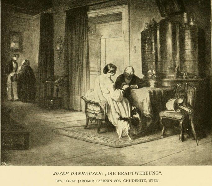 Jos. Danhauser, Die Brautwerbung