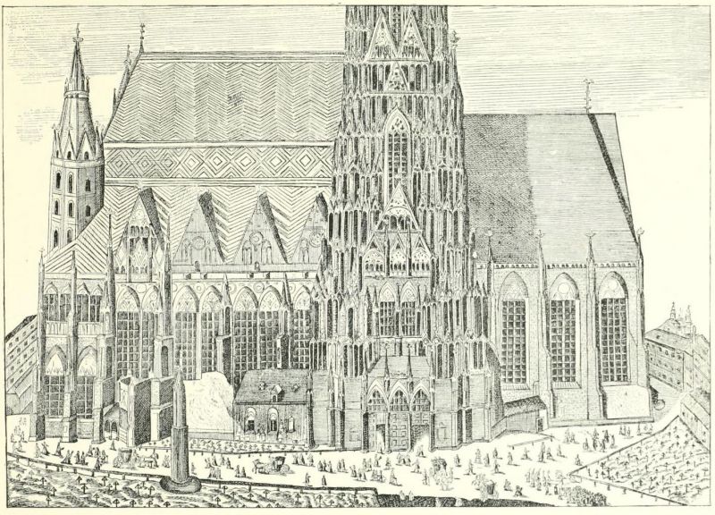 Altwiener-Bilderbuch 014 Die Stefanskirche und der Stefansfreythof
