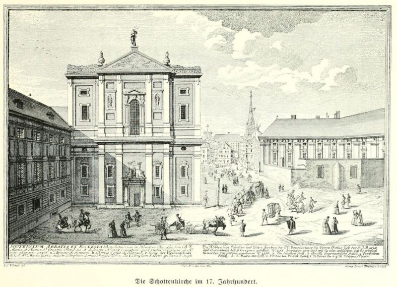 Altwiener-Bilderbuch 022 Die Schottenkirche im 17. Jahrhundert