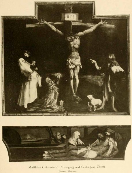 073 Matthias Grünewald. Kreuzigung und Grablegung Christi. Colmar. Museum. 