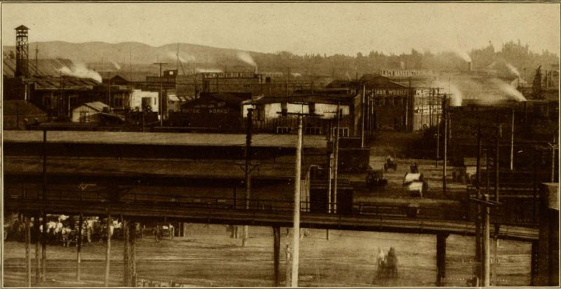 Sectional View of Industrial District.