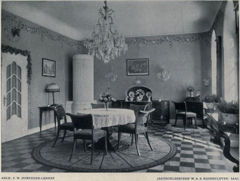 009 Remscheid-Ehringhausen - Jagdschlösschen W. A. Hasenclever – Saal – Arch. F. W. Hoeffgen-Lennep