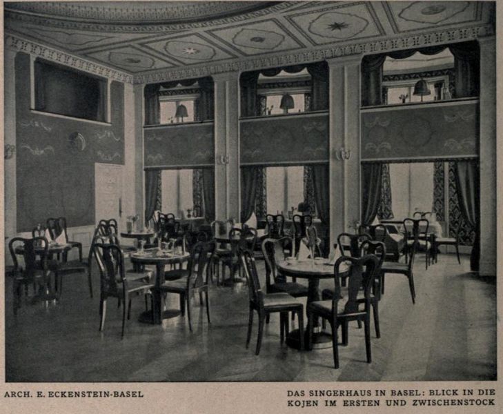 Basel – Das Singerhaus – Blick in die Kojen im Ersten und Zwischenstock