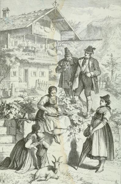 Bayern um 1860 - Sittenbild