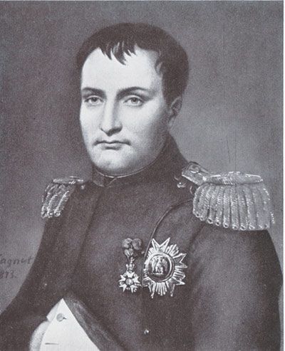 Bildnis Napoleons von Pagnest 1813.