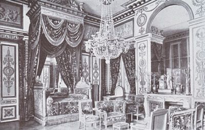 Schlafzimmer Napoleons im Schloss Fontainbleau.