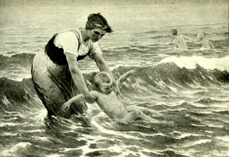 Die ersten Schwimmversuche