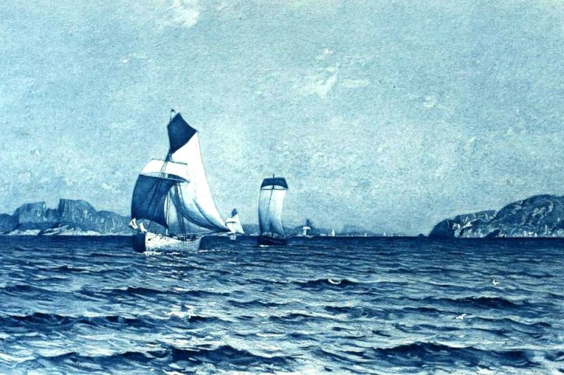 Schiffe vor der norwegischen Küste
