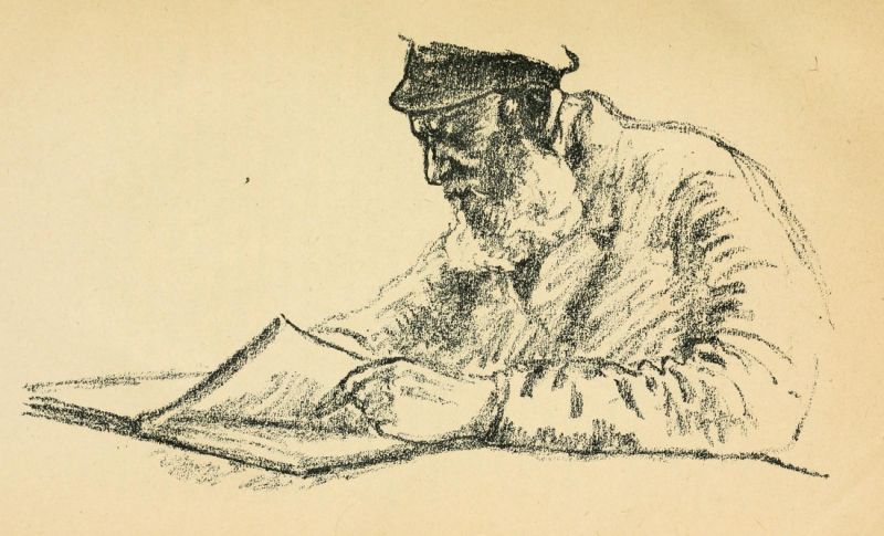 Jude beim Lesen eines Buches