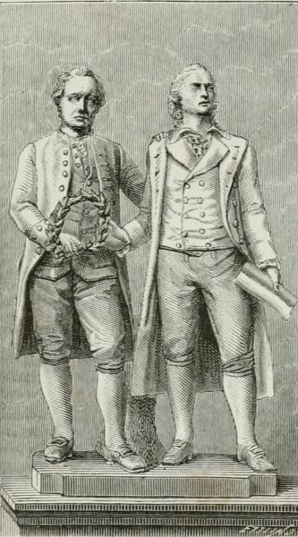 Goethe und Schiller in Weimar