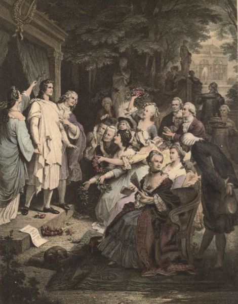 Goethe und Schiller in Weimar