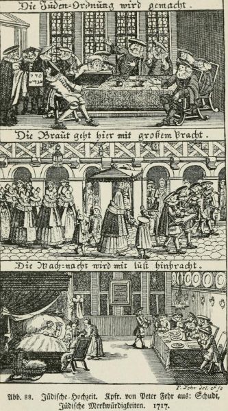 Jüdische Hochzeit im jahre 1717