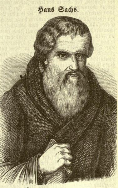 Hans Sachs (1494-1576), deutscher Dichter, Meistersinger und Damatiker