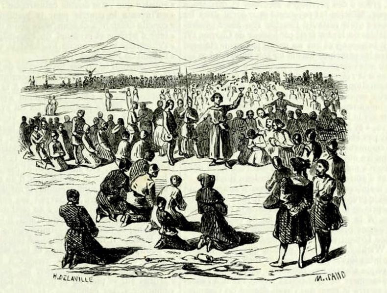 Moses führt das Volk der Isrealiten aus der Sklaverei in Ägypten in das heilige Land