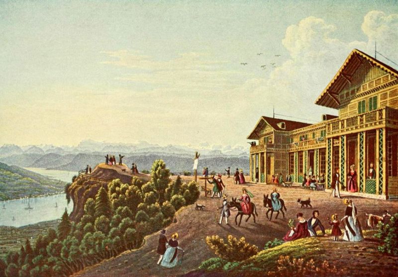 Das alte Hotel auf dem Uetliberg (1878 abgebrannt)