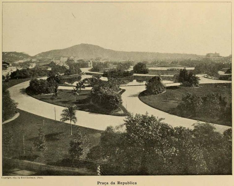 Der Platz der Republik in Rio de Janeiro