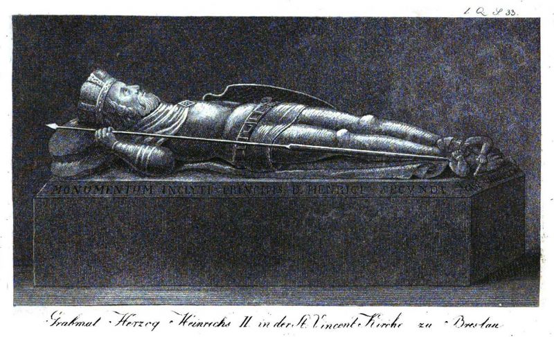 Breslau, Grabmal Herzog Heinrich II. in der St. Vincent Kirche