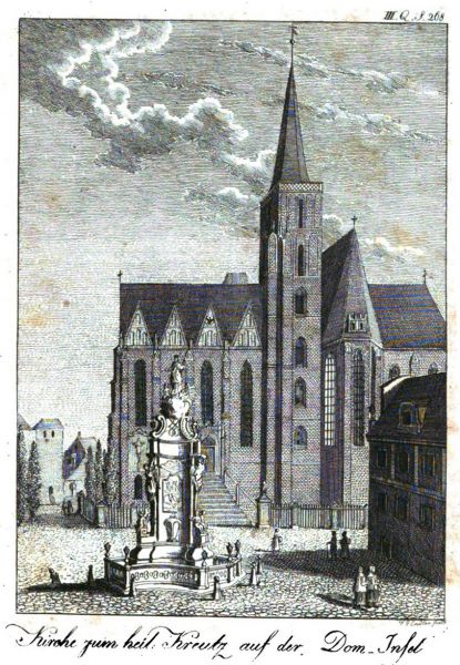 Breslau, Kirche zum heiligen Kreuz auf der Dom-Insel