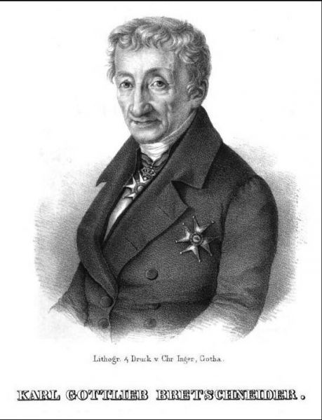 Bretschneider, Karl Gottlieb (1776-1848) deutscher protestantischer Theologe