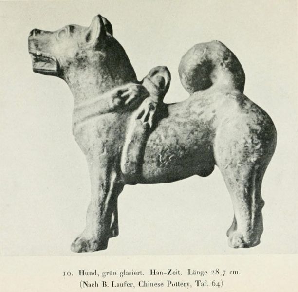 010. Hund, grün glasiert. Han-Zeit. 