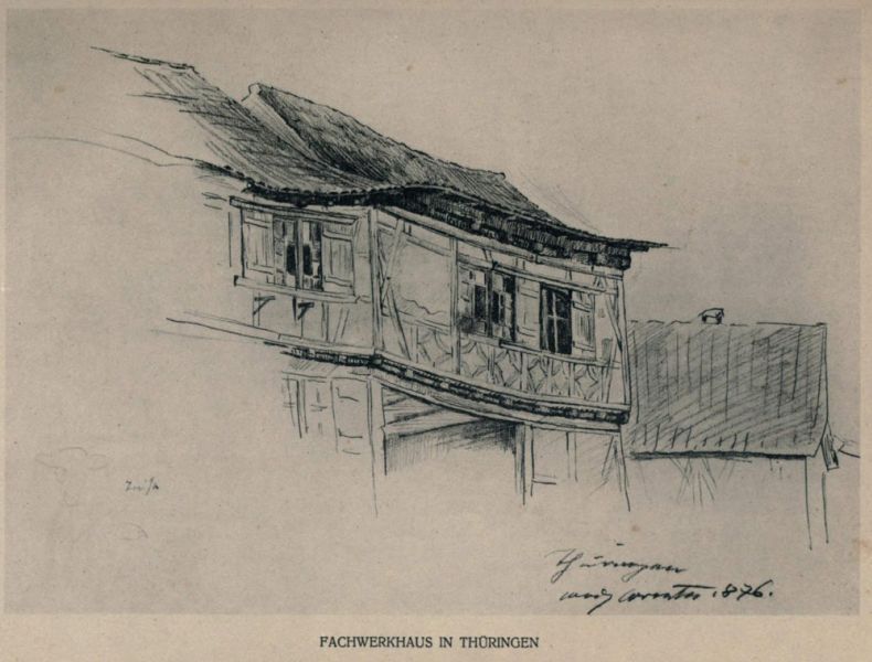  Fachwerkhaus in Thüringen 1876