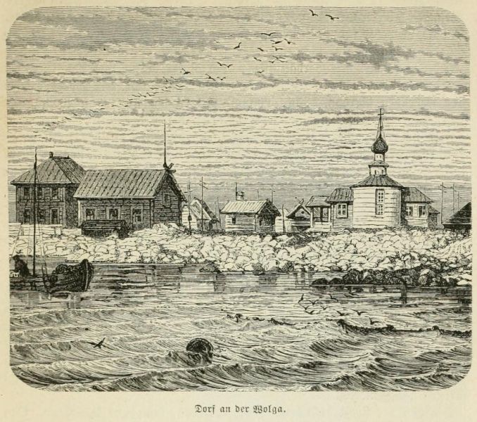 Dorf an der Wolga