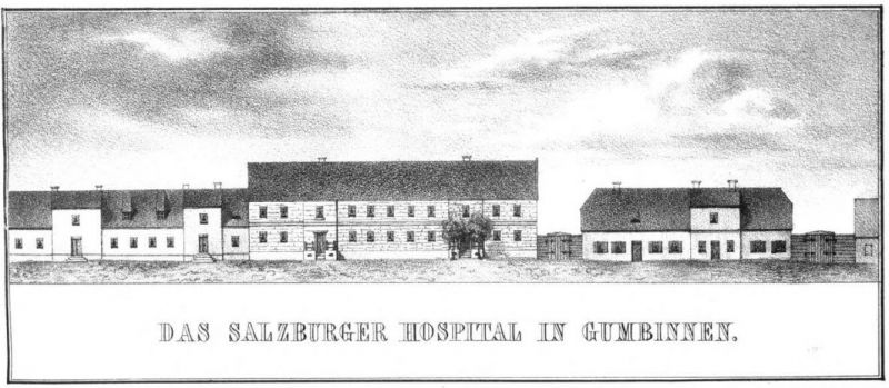Das Salzburger Hospital in Gumbinnen