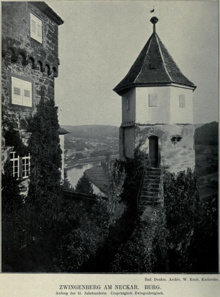 001 Zwingenberg am Neckar. Burg. Anfang des 15. Jahrhunderts. Ursprünglich Zwingenbergisch. 