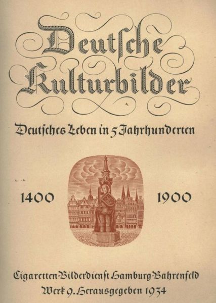 Deutsche Kulturbilder - Titelblatt