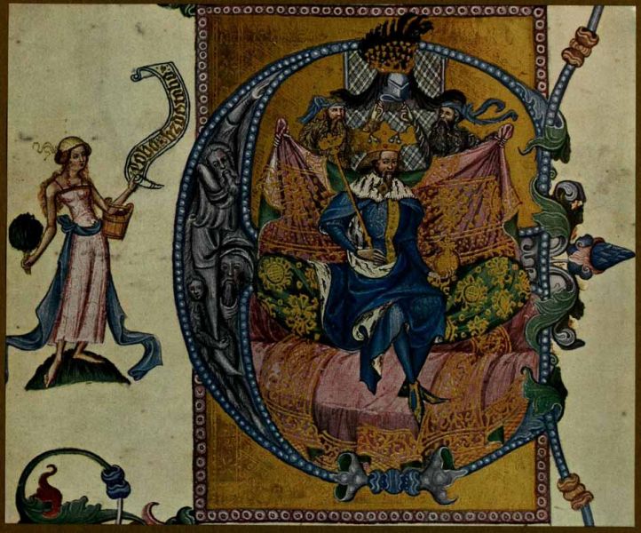 000. König Wenzel. Miniatur aus der K. K. Hofbibliothek, Wien 