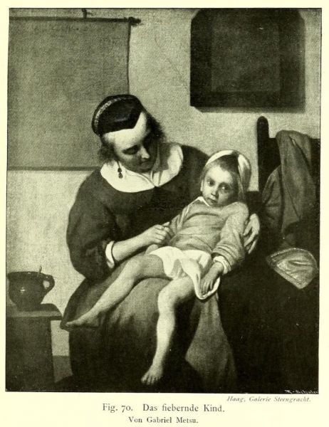 070 Das fiebernde Kind. Von Gabriel Metsu